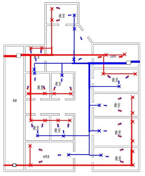 學校中央新風系統設計方案圖
