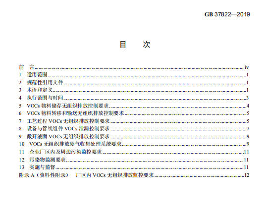 GB37822-2019目錄