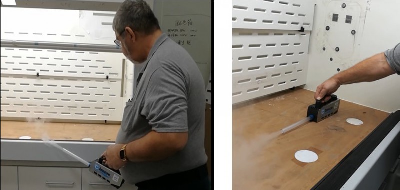 下通風板小煙霧測試